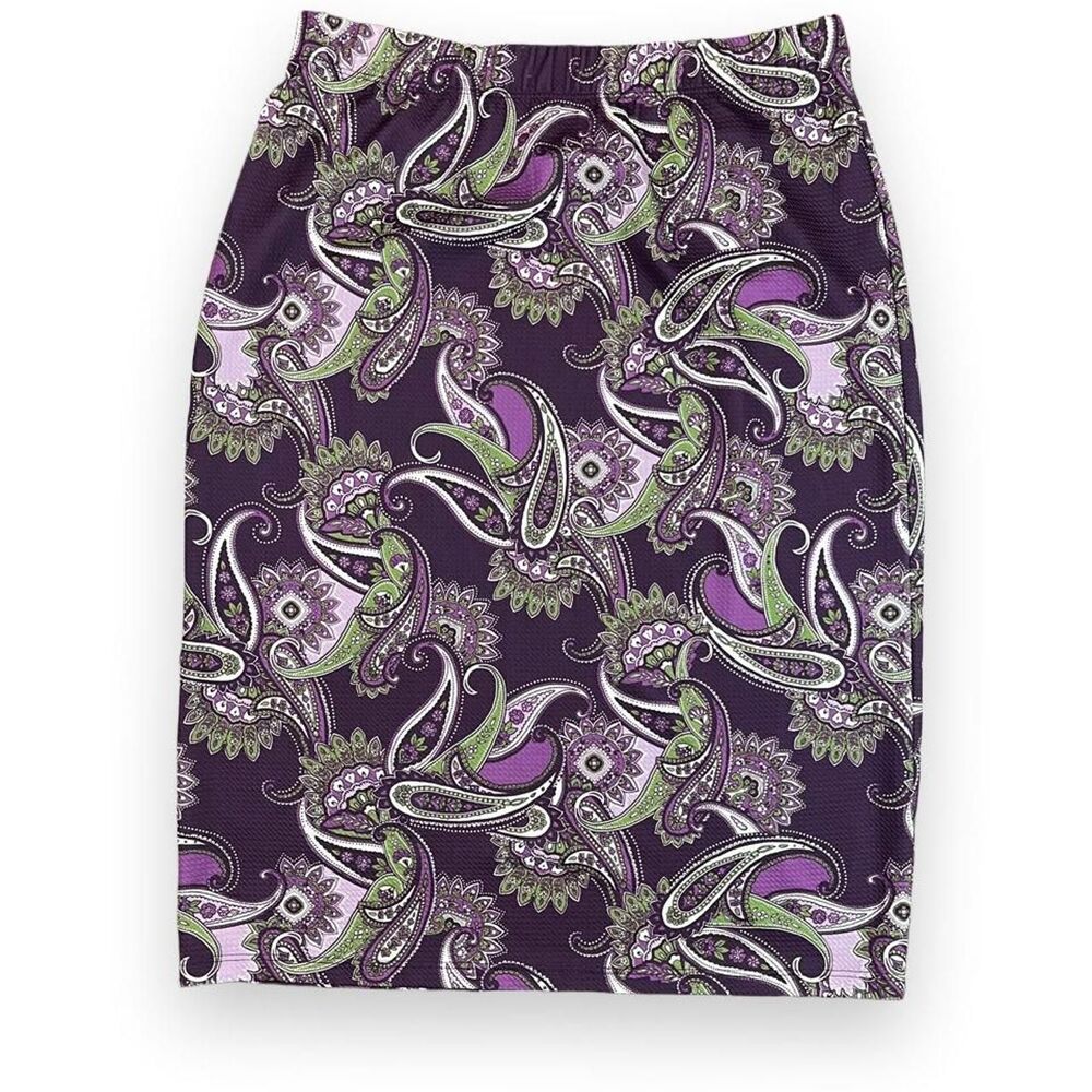 Women's Paisley Midi Pencil Skirt